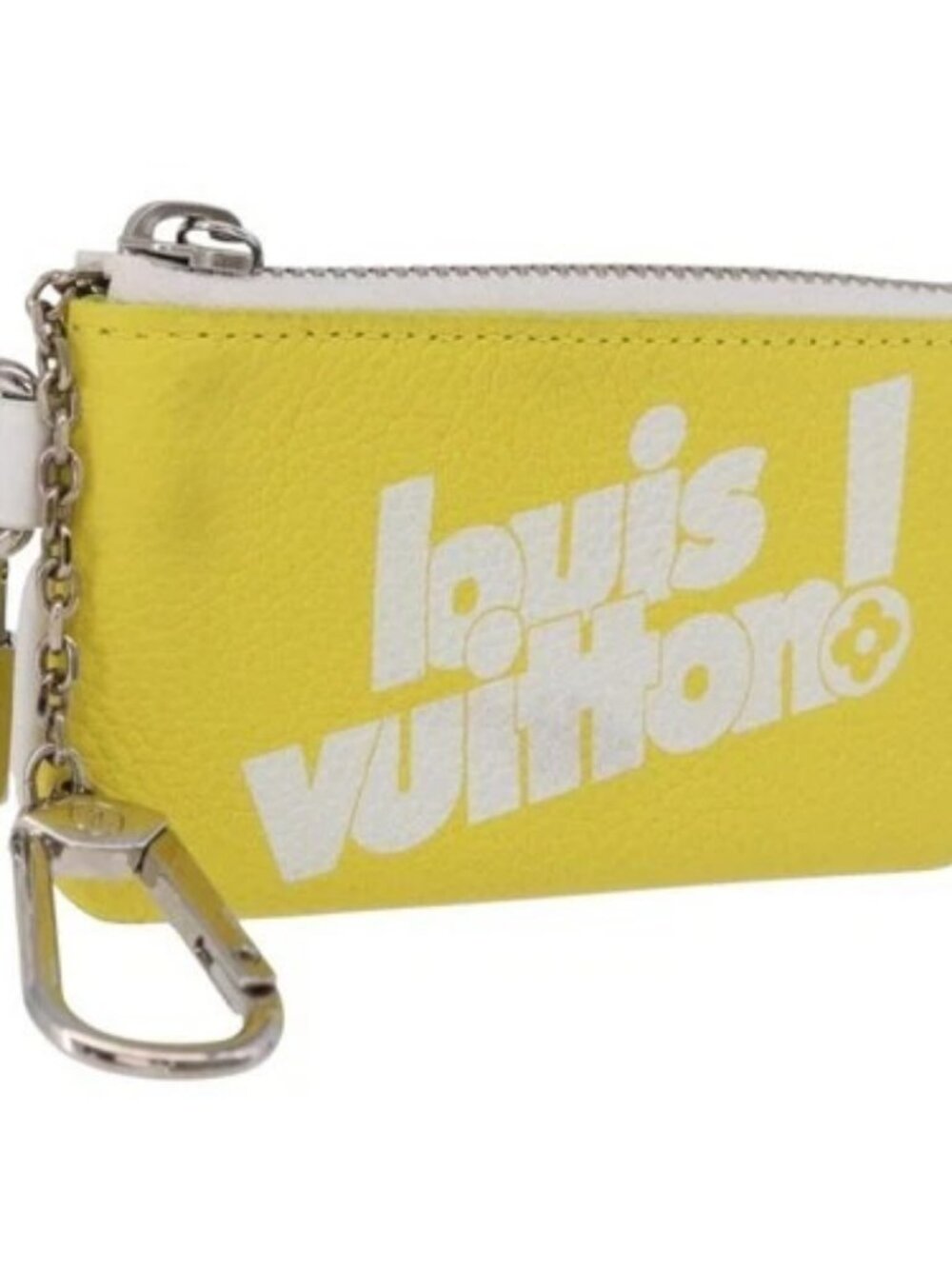 LOUIS VUITTON Everyday LV Pochette Cles Coin Purse Yellow M80845 LV Auth 183740A